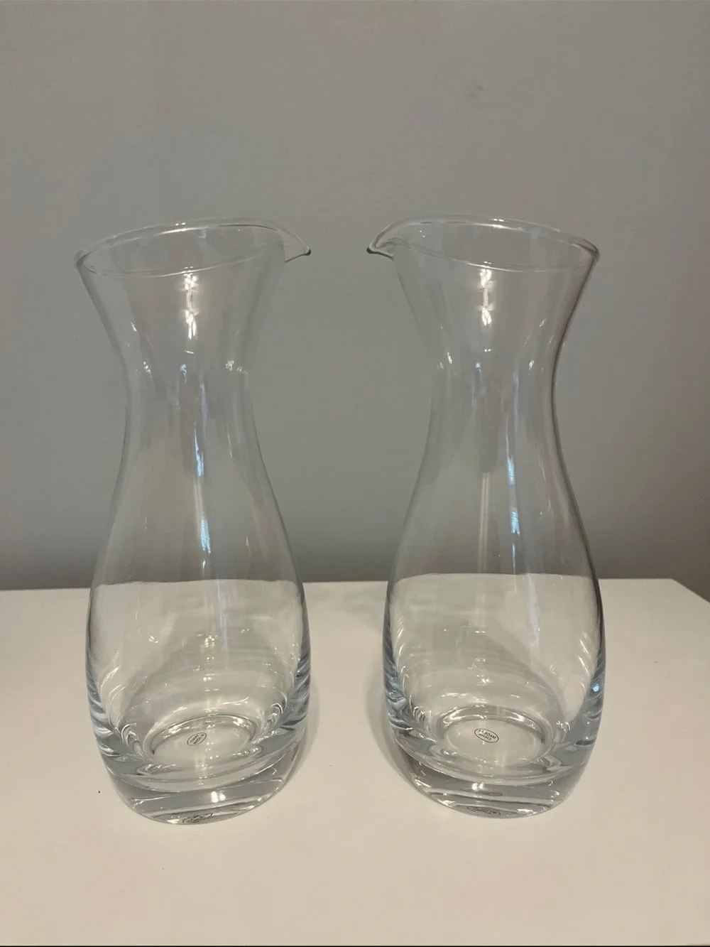 Amazon Clear Glass Carafe Set of 2